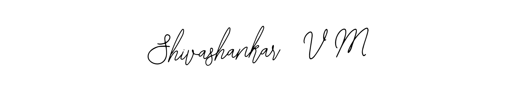 if you are searching for the best signature style for your name Shivashankar  V M. so please give up your signature search. here we have designed multiple signature styles  using Bearetta-2O07w. Shivashankar  V M signature style 12 images and pictures png