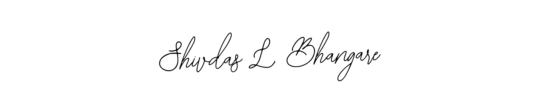 Make a beautiful signature design for name Shivdas L Bhangare. With this signature (Bearetta-2O07w) style, you can create a handwritten signature for free. Shivdas L Bhangare signature style 12 images and pictures png