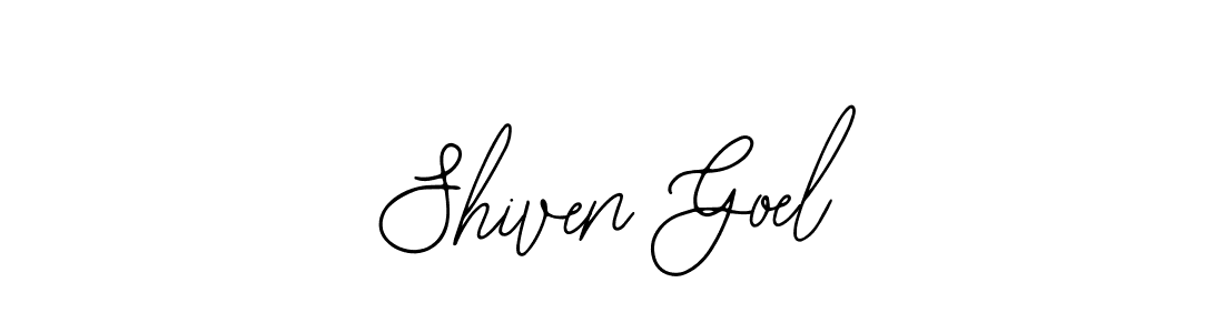 The best way (Bearetta-2O07w) to make a short signature is to pick only two or three words in your name. The name Shiven Goel include a total of six letters. For converting this name. Shiven Goel signature style 12 images and pictures png