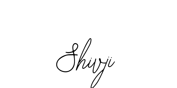 Use a signature maker to create a handwritten signature online. With this signature software, you can design (Bearetta-2O07w) your own signature for name Shivji. Shivji signature style 12 images and pictures png