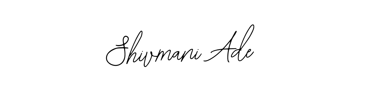 Design your own signature with our free online signature maker. With this signature software, you can create a handwritten (Bearetta-2O07w) signature for name Shivmani Ade. Shivmani Ade signature style 12 images and pictures png