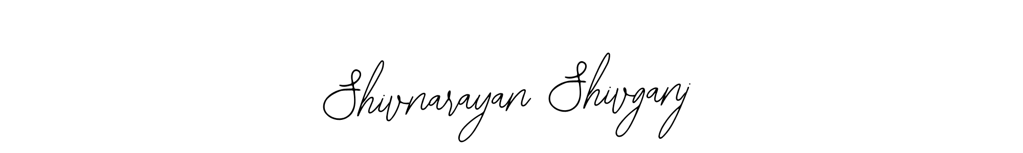 How to make Shivnarayan Shivganj name signature. Use Bearetta-2O07w style for creating short signs online. This is the latest handwritten sign. Shivnarayan Shivganj signature style 12 images and pictures png