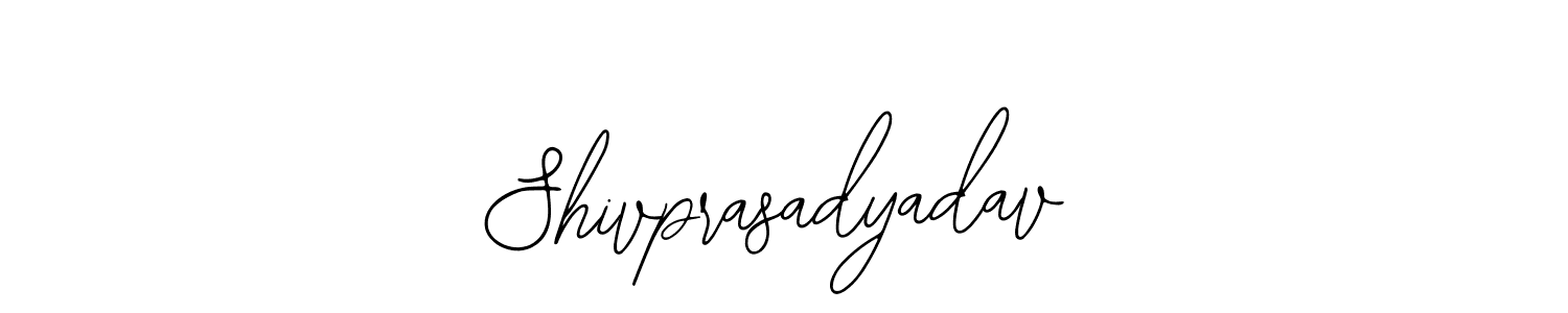 The best way (Bearetta-2O07w) to make a short signature is to pick only two or three words in your name. The name Shivprasadyadav include a total of six letters. For converting this name. Shivprasadyadav signature style 12 images and pictures png