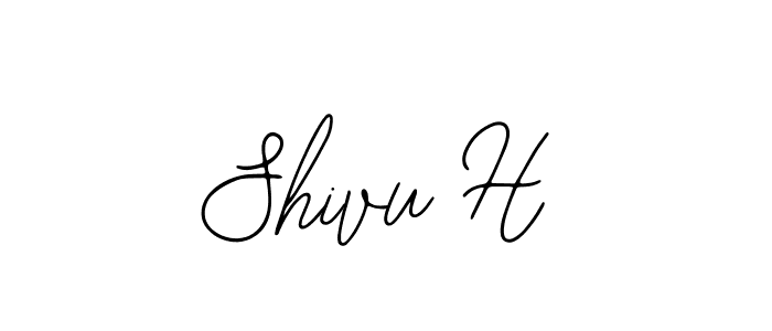 Make a beautiful signature design for name Shivu H. With this signature (Bearetta-2O07w) style, you can create a handwritten signature for free. Shivu H signature style 12 images and pictures png