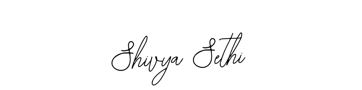How to make Shivya Sethi signature? Bearetta-2O07w is a professional autograph style. Create handwritten signature for Shivya Sethi name. Shivya Sethi signature style 12 images and pictures png