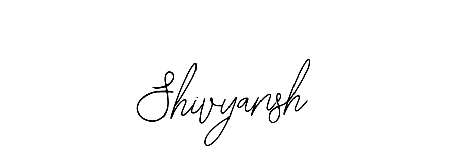 The best way (Bearetta-2O07w) to make a short signature is to pick only two or three words in your name. The name Shivyansh include a total of six letters. For converting this name. Shivyansh signature style 12 images and pictures png