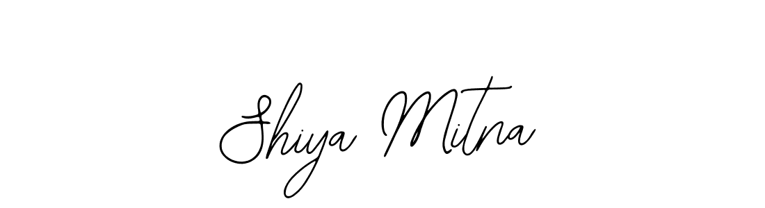 Design your own signature with our free online signature maker. With this signature software, you can create a handwritten (Bearetta-2O07w) signature for name Shiya Mitna. Shiya Mitna signature style 12 images and pictures png