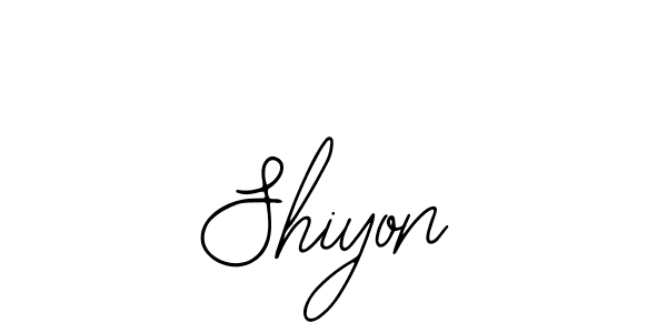 Design your own signature with our free online signature maker. With this signature software, you can create a handwritten (Bearetta-2O07w) signature for name Shiyon. Shiyon signature style 12 images and pictures png