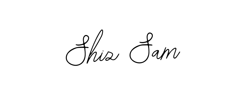 The best way (Bearetta-2O07w) to make a short signature is to pick only two or three words in your name. The name Shiz Sam include a total of six letters. For converting this name. Shiz Sam signature style 12 images and pictures png