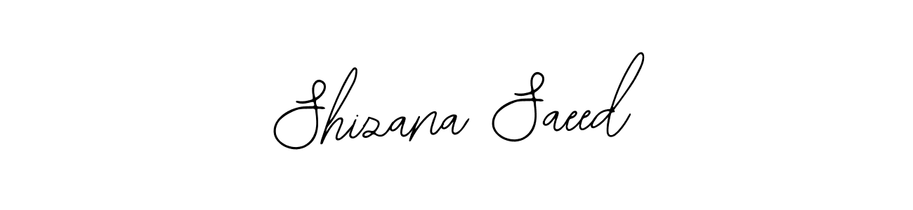 How to make Shizana Saeed name signature. Use Bearetta-2O07w style for creating short signs online. This is the latest handwritten sign. Shizana Saeed signature style 12 images and pictures png
