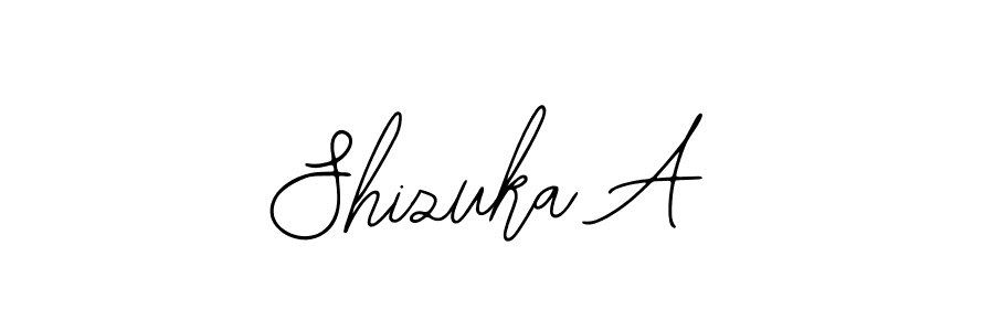 Make a beautiful signature design for name Shizuka A. With this signature (Bearetta-2O07w) style, you can create a handwritten signature for free. Shizuka A signature style 12 images and pictures png