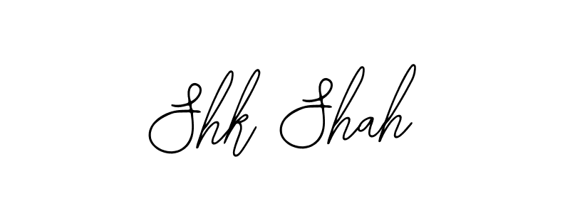 You should practise on your own different ways (Bearetta-2O07w) to write your name (Shk Shah) in signature. don't let someone else do it for you. Shk Shah signature style 12 images and pictures png