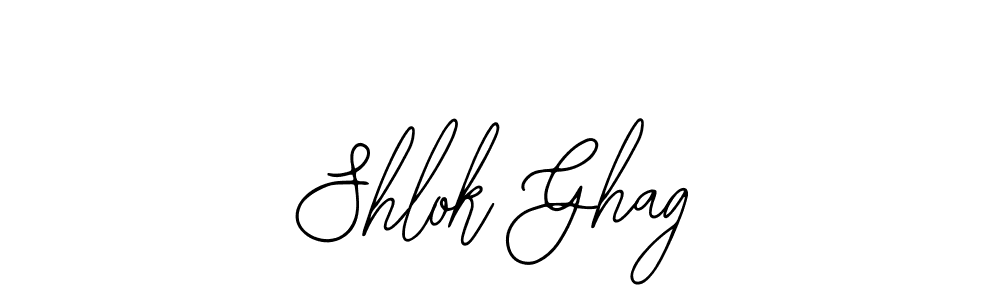 Also we have Shlok Ghag name is the best signature style. Create professional handwritten signature collection using Bearetta-2O07w autograph style. Shlok Ghag signature style 12 images and pictures png