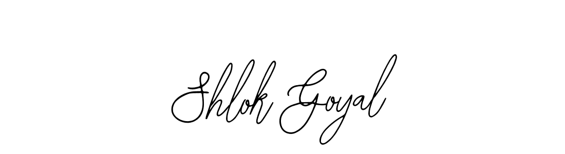 How to make Shlok Goyal signature? Bearetta-2O07w is a professional autograph style. Create handwritten signature for Shlok Goyal name. Shlok Goyal signature style 12 images and pictures png