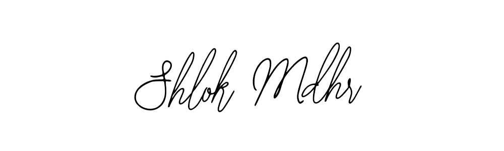 Use a signature maker to create a handwritten signature online. With this signature software, you can design (Bearetta-2O07w) your own signature for name Shlok Mdhr. Shlok Mdhr signature style 12 images and pictures png