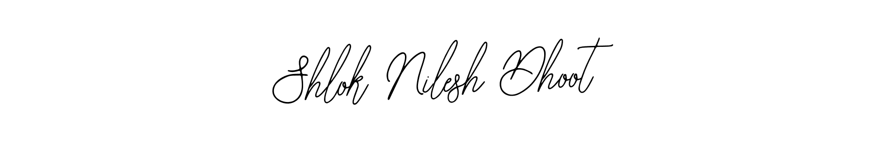 This is the best signature style for the Shlok Nilesh Dhoot name. Also you like these signature font (Bearetta-2O07w). Mix name signature. Shlok Nilesh Dhoot signature style 12 images and pictures png
