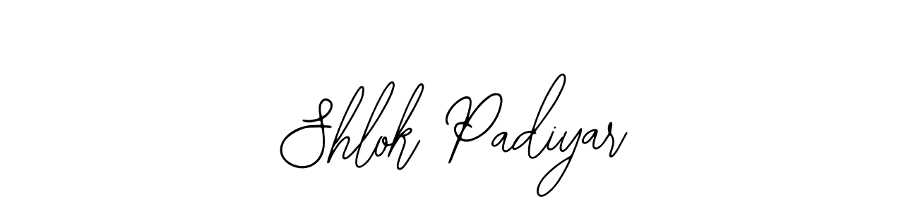 Similarly Bearetta-2O07w is the best handwritten signature design. Signature creator online .You can use it as an online autograph creator for name Shlok Padiyar. Shlok Padiyar signature style 12 images and pictures png