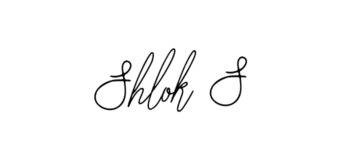 Similarly Bearetta-2O07w is the best handwritten signature design. Signature creator online .You can use it as an online autograph creator for name Shlok S. Shlok S signature style 12 images and pictures png