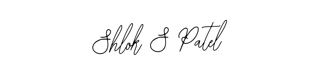 Use a signature maker to create a handwritten signature online. With this signature software, you can design (Bearetta-2O07w) your own signature for name Shlok S Patel. Shlok S Patel signature style 12 images and pictures png