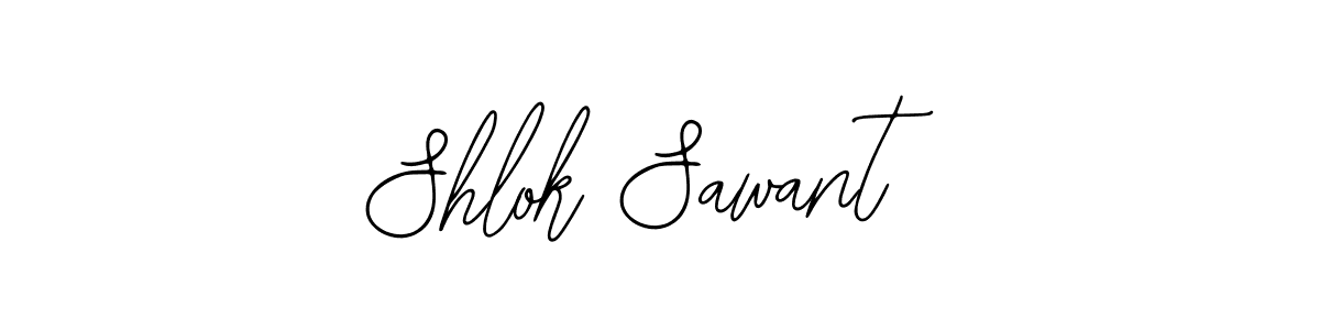 Create a beautiful signature design for name Shlok Sawant. With this signature (Bearetta-2O07w) fonts, you can make a handwritten signature for free. Shlok Sawant signature style 12 images and pictures png