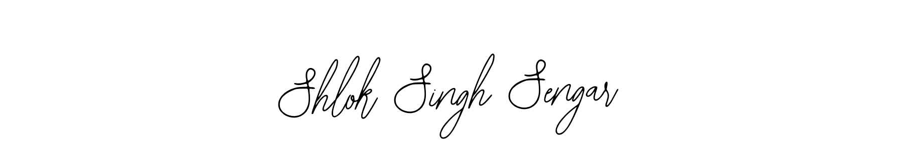 Create a beautiful signature design for name Shlok Singh Sengar. With this signature (Bearetta-2O07w) fonts, you can make a handwritten signature for free. Shlok Singh Sengar signature style 12 images and pictures png