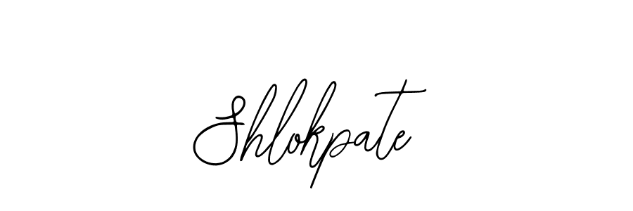 Bearetta-2O07w is a professional signature style that is perfect for those who want to add a touch of class to their signature. It is also a great choice for those who want to make their signature more unique. Get Shlokpate name to fancy signature for free. Shlokpate signature style 12 images and pictures png