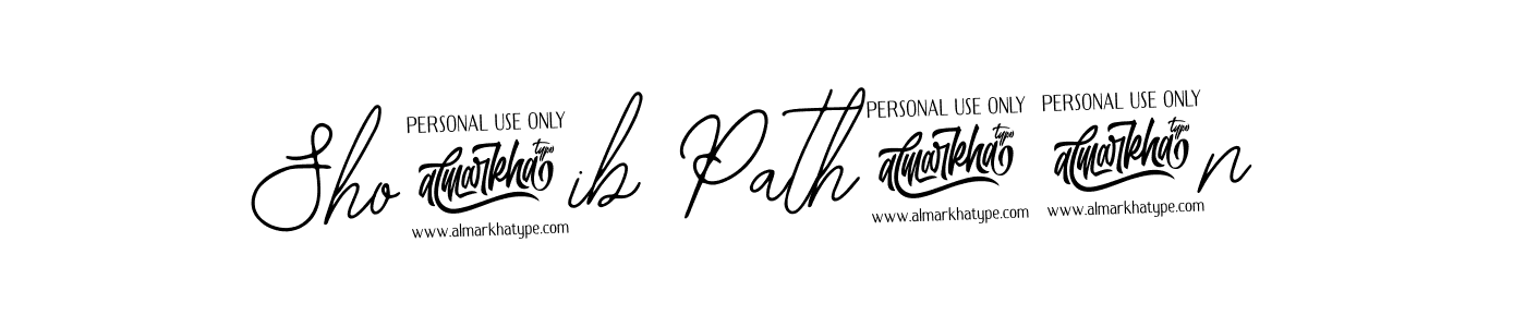 Similarly Bearetta-2O07w is the best handwritten signature design. Signature creator online .You can use it as an online autograph creator for name Sho@ib Path@@n. Sho@ib Path@@n signature style 12 images and pictures png