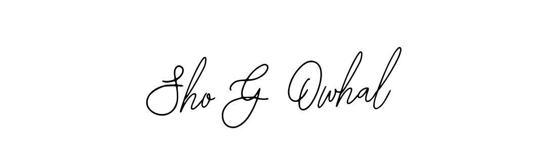 Make a beautiful signature design for name Sho G Owhal. Use this online signature maker to create a handwritten signature for free. Sho G Owhal signature style 12 images and pictures png