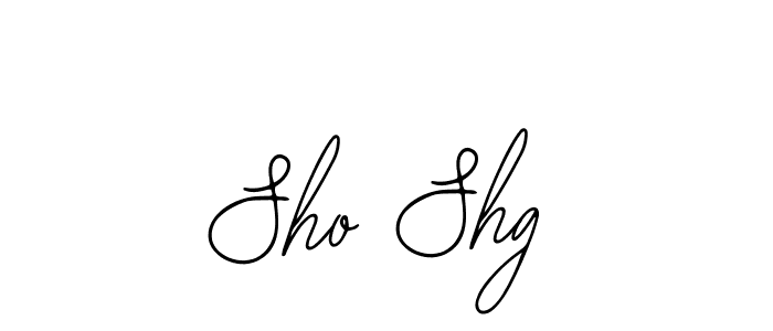 You should practise on your own different ways (Bearetta-2O07w) to write your name (Sho Shg) in signature. don't let someone else do it for you. Sho Shg signature style 12 images and pictures png