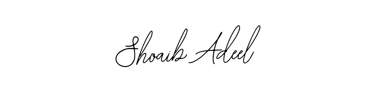 Use a signature maker to create a handwritten signature online. With this signature software, you can design (Bearetta-2O07w) your own signature for name Shoaib Adeel. Shoaib Adeel signature style 12 images and pictures png