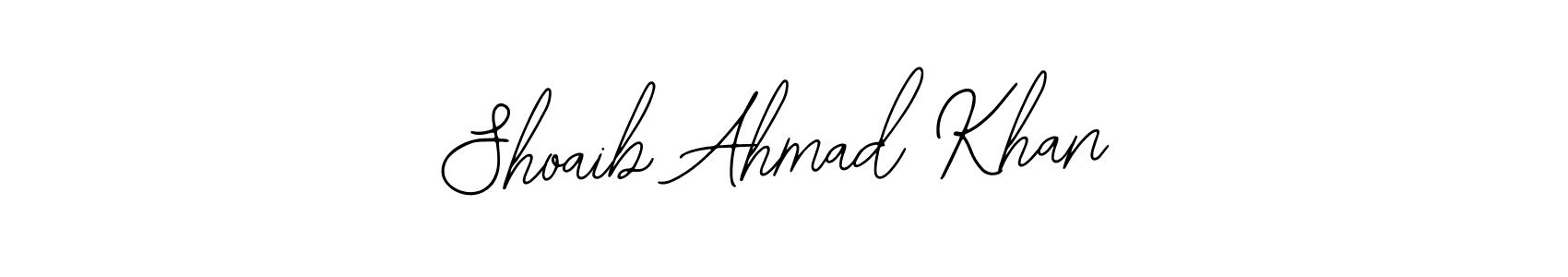 Make a beautiful signature design for name Shoaib Ahmad Khan. With this signature (Bearetta-2O07w) style, you can create a handwritten signature for free. Shoaib Ahmad Khan signature style 12 images and pictures png