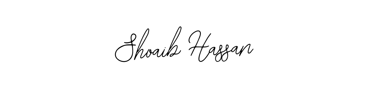 Design your own signature with our free online signature maker. With this signature software, you can create a handwritten (Bearetta-2O07w) signature for name Shoaib Hassan. Shoaib Hassan signature style 12 images and pictures png