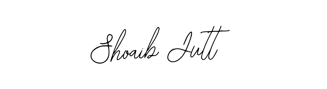 How to make Shoaib Jutt name signature. Use Bearetta-2O07w style for creating short signs online. This is the latest handwritten sign. Shoaib Jutt signature style 12 images and pictures png