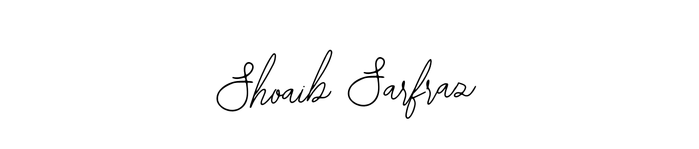 You should practise on your own different ways (Bearetta-2O07w) to write your name (Shoaib Sarfraz) in signature. don't let someone else do it for you. Shoaib Sarfraz signature style 12 images and pictures png