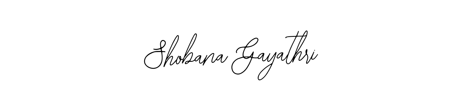 You should practise on your own different ways (Bearetta-2O07w) to write your name (Shobana Gayathri) in signature. don't let someone else do it for you. Shobana Gayathri signature style 12 images and pictures png