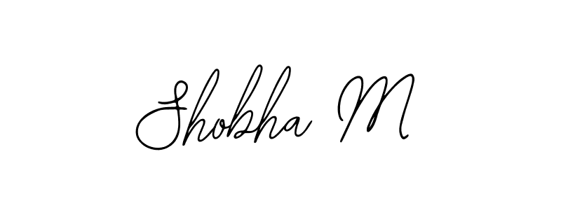 Shobha M stylish signature style. Best Handwritten Sign (Bearetta-2O07w) for my name. Handwritten Signature Collection Ideas for my name Shobha M. Shobha M signature style 12 images and pictures png
