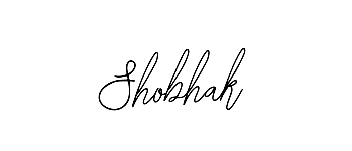 Use a signature maker to create a handwritten signature online. With this signature software, you can design (Bearetta-2O07w) your own signature for name Shobhak. Shobhak signature style 12 images and pictures png