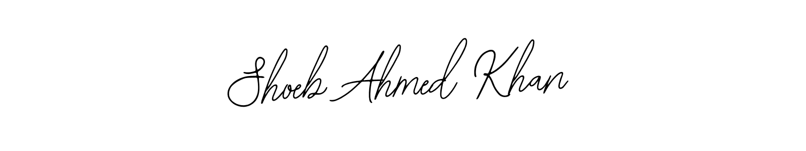 Design your own signature with our free online signature maker. With this signature software, you can create a handwritten (Bearetta-2O07w) signature for name Shoeb Ahmed Khan. Shoeb Ahmed Khan signature style 12 images and pictures png
