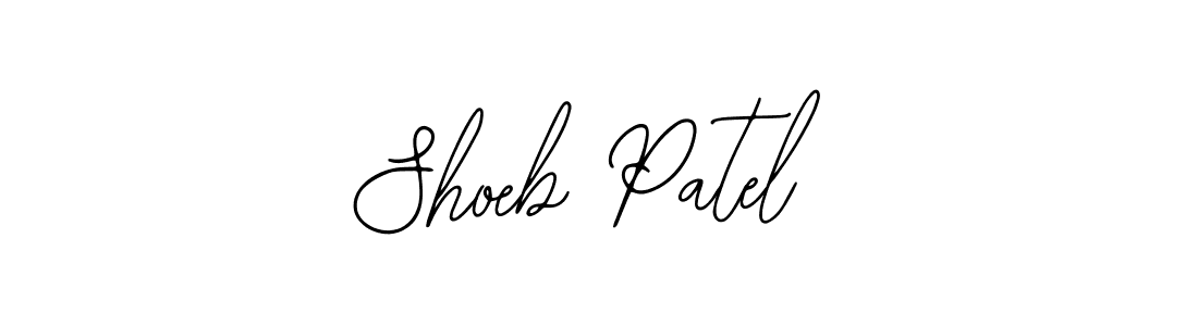 You should practise on your own different ways (Bearetta-2O07w) to write your name (Shoeb Patel) in signature. don't let someone else do it for you. Shoeb Patel signature style 12 images and pictures png