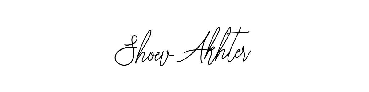 How to make Shoev Akhter name signature. Use Bearetta-2O07w style for creating short signs online. This is the latest handwritten sign. Shoev Akhter signature style 12 images and pictures png