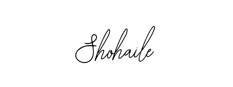 How to make Shohaile name signature. Use Bearetta-2O07w style for creating short signs online. This is the latest handwritten sign. Shohaile signature style 12 images and pictures png