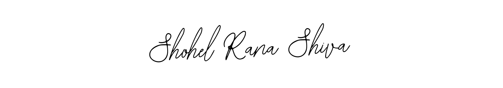 How to make Shohel Rana Shiva name signature. Use Bearetta-2O07w style for creating short signs online. This is the latest handwritten sign. Shohel Rana Shiva signature style 12 images and pictures png