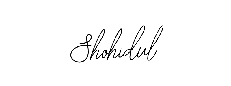 You should practise on your own different ways (Bearetta-2O07w) to write your name (Shohidul) in signature. don't let someone else do it for you. Shohidul signature style 12 images and pictures png