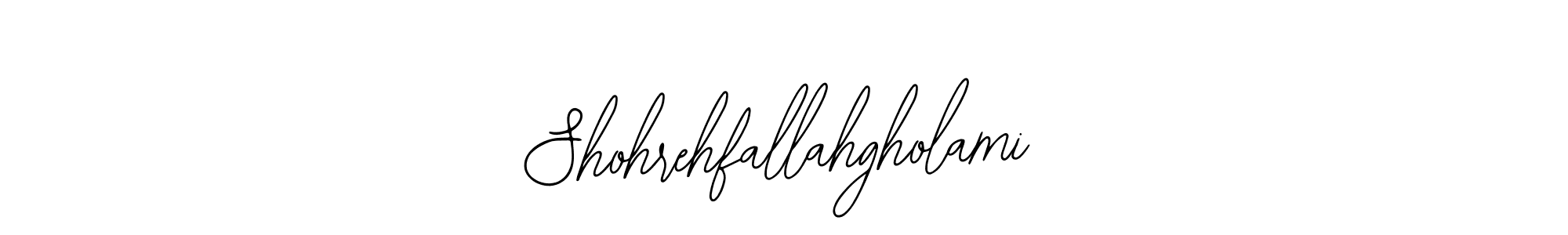 It looks lik you need a new signature style for name Shohrehfallahgholami. Design unique handwritten (Bearetta-2O07w) signature with our free signature maker in just a few clicks. Shohrehfallahgholami signature style 12 images and pictures png