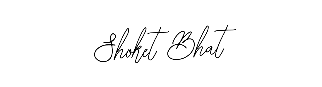 Create a beautiful signature design for name Shoket Bhat. With this signature (Bearetta-2O07w) fonts, you can make a handwritten signature for free. Shoket Bhat signature style 12 images and pictures png