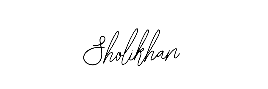 Also we have Sholikhan name is the best signature style. Create professional handwritten signature collection using Bearetta-2O07w autograph style. Sholikhan signature style 12 images and pictures png