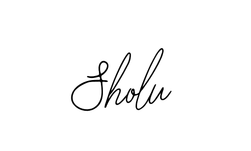 Use a signature maker to create a handwritten signature online. With this signature software, you can design (Bearetta-2O07w) your own signature for name Sholu. Sholu signature style 12 images and pictures png