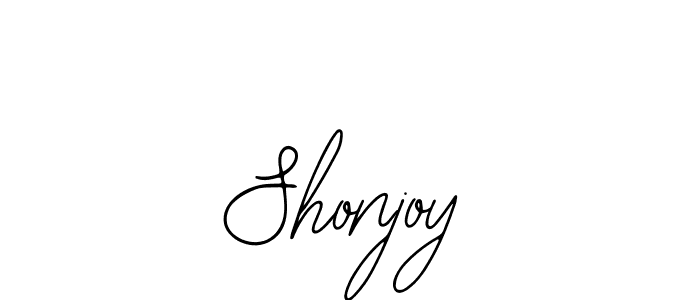 How to make Shonjoy name signature. Use Bearetta-2O07w style for creating short signs online. This is the latest handwritten sign. Shonjoy signature style 12 images and pictures png