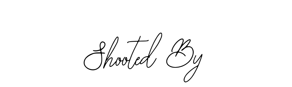 Use a signature maker to create a handwritten signature online. With this signature software, you can design (Bearetta-2O07w) your own signature for name Shooted By. Shooted By signature style 12 images and pictures png