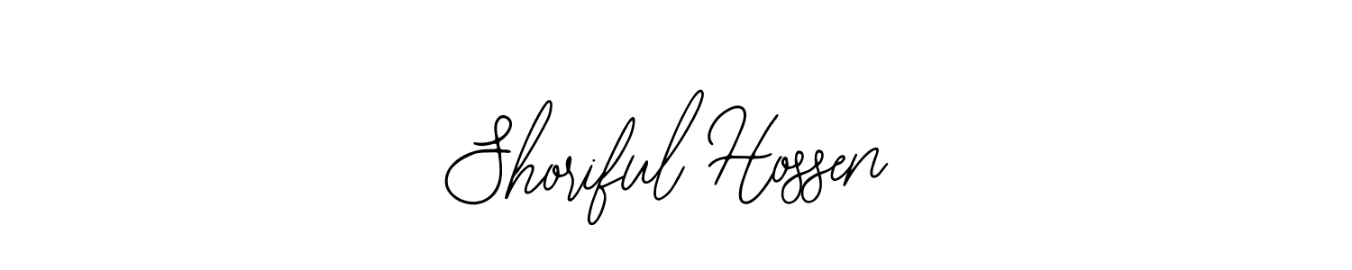 Use a signature maker to create a handwritten signature online. With this signature software, you can design (Bearetta-2O07w) your own signature for name Shoriful Hossen. Shoriful Hossen signature style 12 images and pictures png